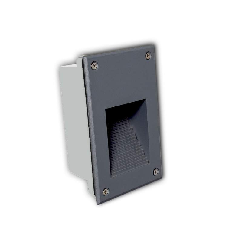 Baliza LED TEMUYIN lacada em cinza 3W