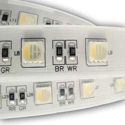 Fita LED 5m 24V DC 60LED / m IP65 RGBWW 12MM