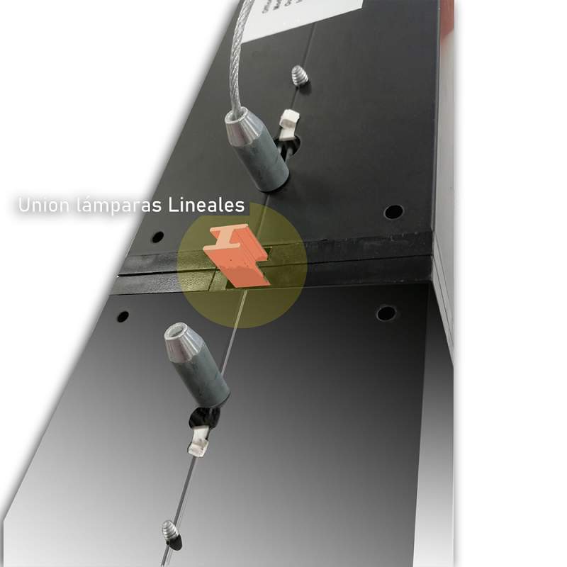 Acessório de união em linha para lâmpada de suspensão linear