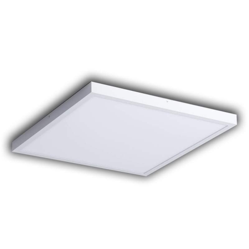 Candeeiro tecto LED de superfície quadrada branca 48W