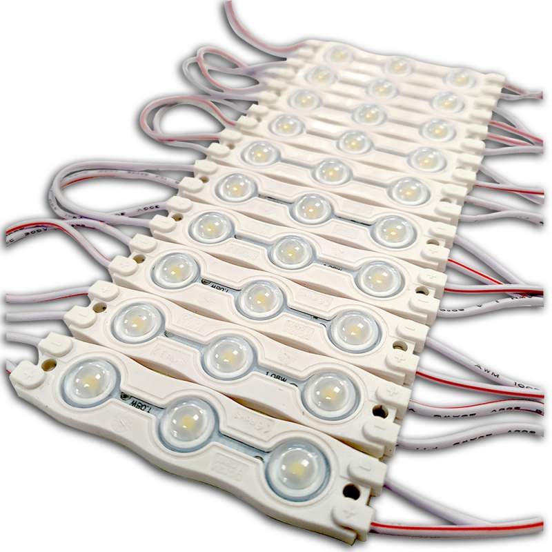 Painel LED Publicidade com 10 módulos 3 leds IP65 SMD 2835 monocolor