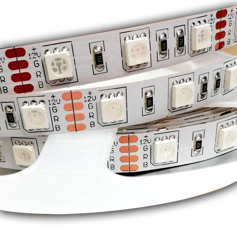 Fita LED 5m 12V DC 60LED/m SMD5050 IP20 RGB - 1