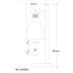 Lampada de mesa DELFOS