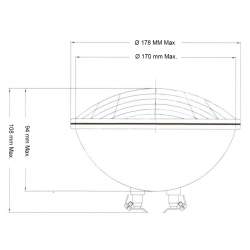 Bombilla LED Sumergible PAR56 18W