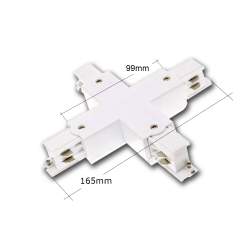 Trilho trifásico do conector tipo X