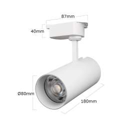 Luz Da Trilha Led monofásico PACIFIC 30W Epistar Preto - 3