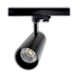FOCO LED TRILHA OCEAN 30W COB BRIDGELUX PRETO TRIFÁSICO - 1