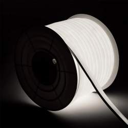 Tira Neón LED 7.5 W/m BLANCO FRIO Regulable 220V AC 120 LED/m Semicircular 180º