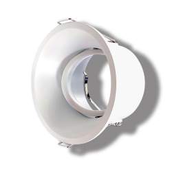 Ojo de buey redondo orientable blanco de pc