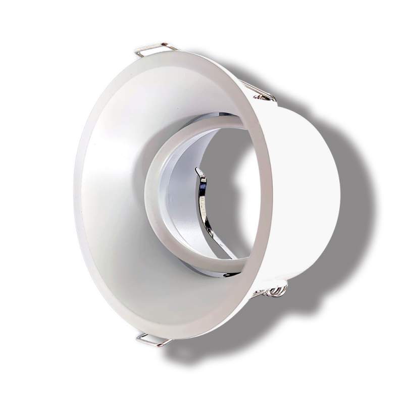 Ojo de buey redondo orientable blanco de pc
