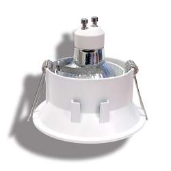 Ojo de buey redondo orientable blanco de pc