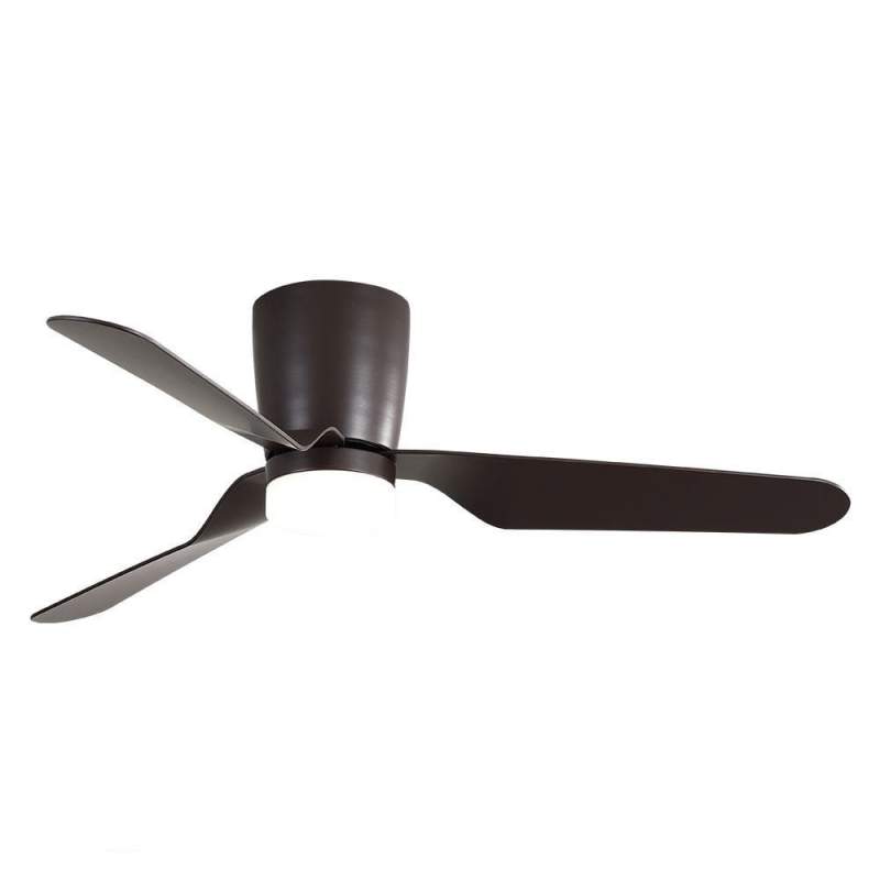 Ventilad de techo led 18w Dc Kochi Marron con 3 Aspas Marron - 1