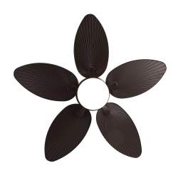 Ventilador de techo led Dc Borasco 24w Marron con 5 Aspas - 1