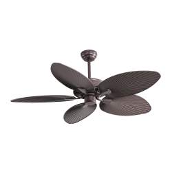 Ventilador de techo led Dc Borasco 24w Marron con 5 Aspas - 3