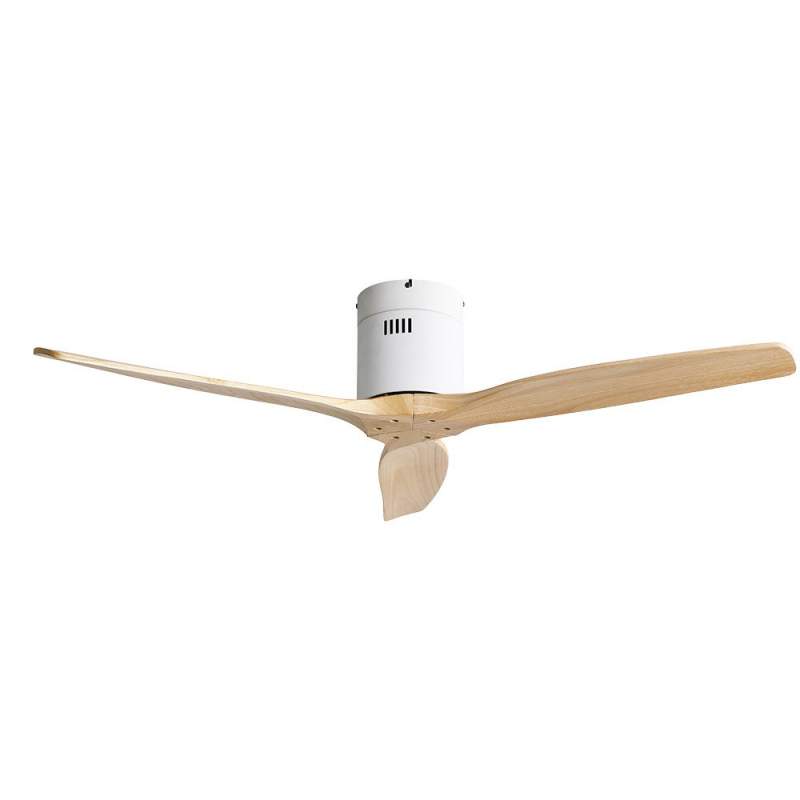 Ventilador de techo Dc Aguilon Blanco/Haya sin luz con 3 Aspas