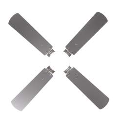 Ventilador de techo led 18w Dc Hupe Niquel 4 Aspas Reversibles