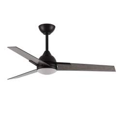 Ventilador de techo led 22w Dc Argestes Negro con 3 Aspas Gris