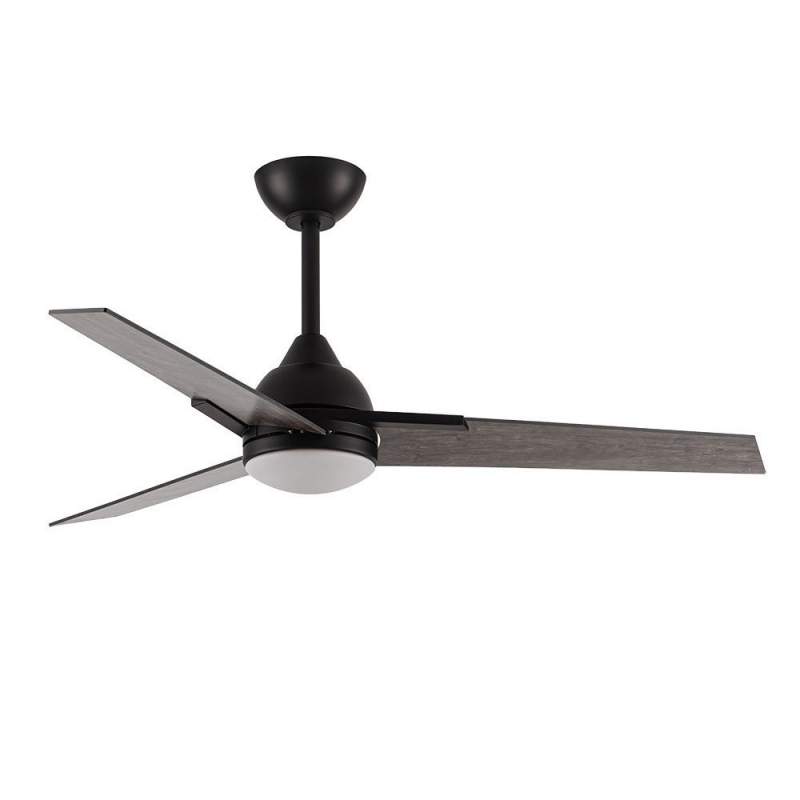 Ventilador de techo led 22w Dc Argestes Negro con 3 Aspas Gris