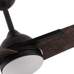 Ventilador de techo led 22w Dc Argestes Negro con 3 Aspas Gris