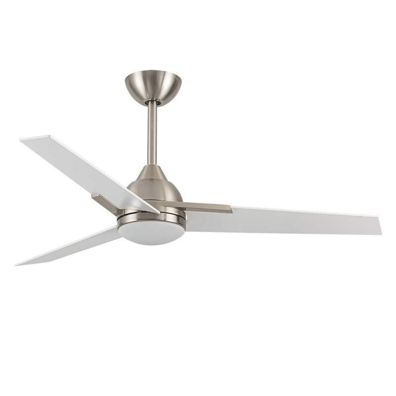 Ventilador de techo led 22w Dc Argestes Niquel con 3 Aspas Blancas