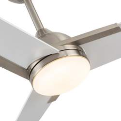 Ventilador de techo led 22w Dc Argestes Niquel con 3 Aspas Blancas