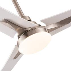 Ventilador de techo led 22w Dc Coro Niquel con 3 aspas reversibles Blanco/haya - 2
