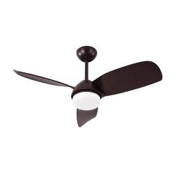 Ventilador de techo led 24w Dc Haur Marron con 3 Aspas