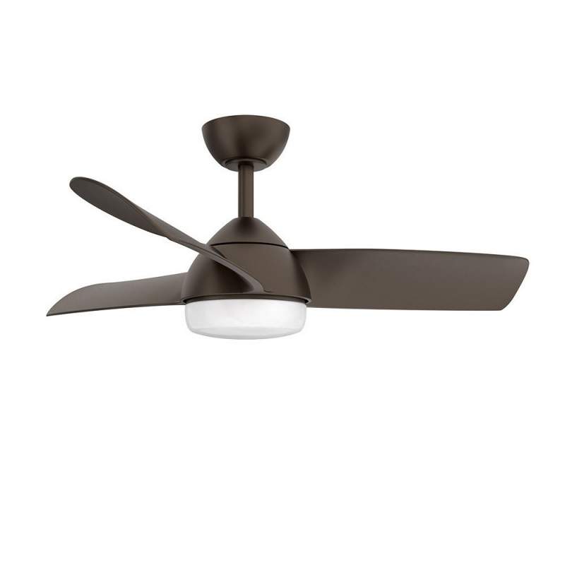 Ventilador de techo led 24w Dc Haur Marron con 3 Aspas