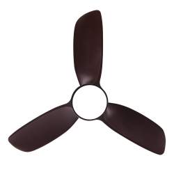 Ventilador de techo led 24w Dc Haur Marron con 3 Aspas