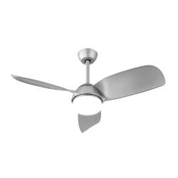 Ventilador de techo led 24w Dc Haur Plata con 3 Aspas