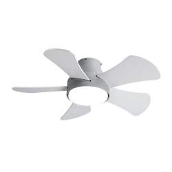 Ventilador de techo led 25w Dc Gris Gregario con 5 Aspas Reversibles Blanca/haya - 2