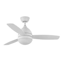 Ventilador de techo led 30w Dc Maestral Blanco con 3 Aspas reversibles Blanco/haya