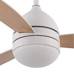 Ventilador de techo led 30w Dc Maestral Blanco con 3 Aspas reversibles Blanco/haya