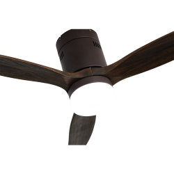 Ventilador de techo led 18w Dc Aguilon Marrón con 3 Aspas Roble