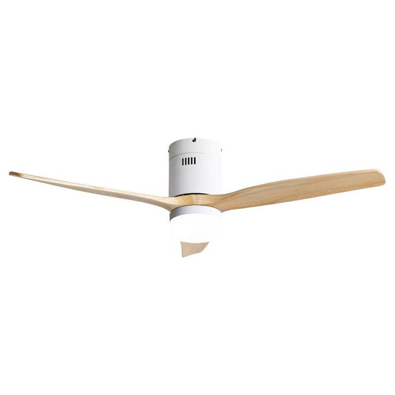 Ventilador de techo led 18w Dc Aguilon Blanco con 3 Aspas Haya