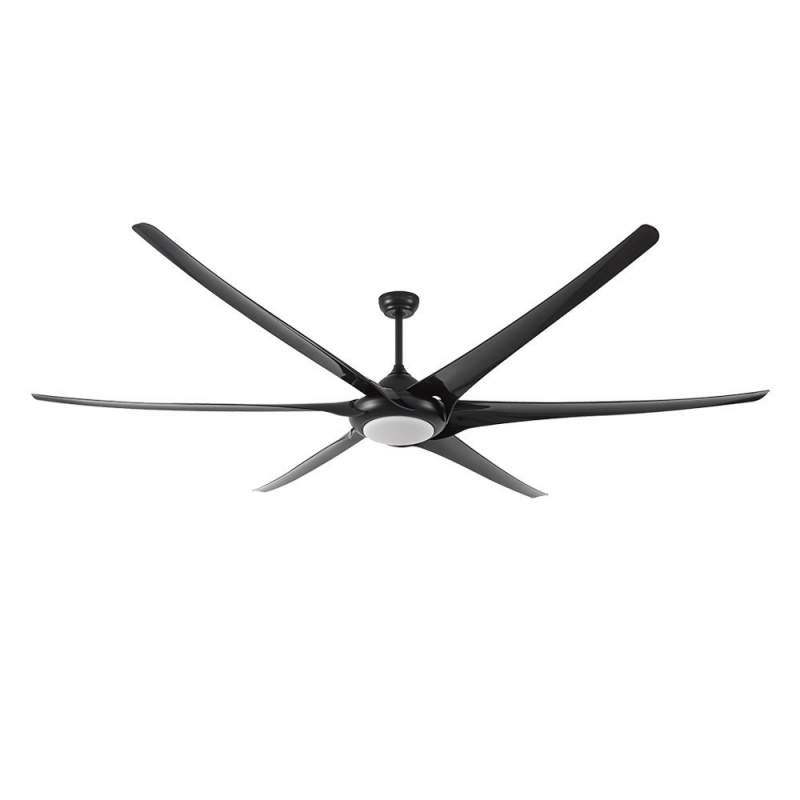 Ventilador de techo led 30w Dc Moncayo Negro gran tamaño con 6 Aspas