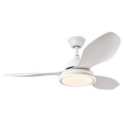 Ventilador de techo led 48w Dc Datoo Blanco con 3 Aspas Blancas