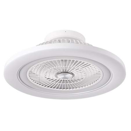 Ventilador de techo led 72w Dc Mato Blanco con 5 Aspas Transparentes
