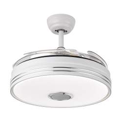 Ventilador 72W Dc Matanuska Blanco con 4 Aspas desplegables transparentes