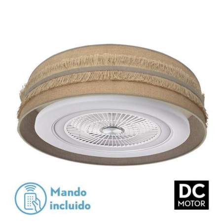 Ventilador de techo led DC Natalia 72w Saco-beis 70 cm diametro con 5 Aspas - 1