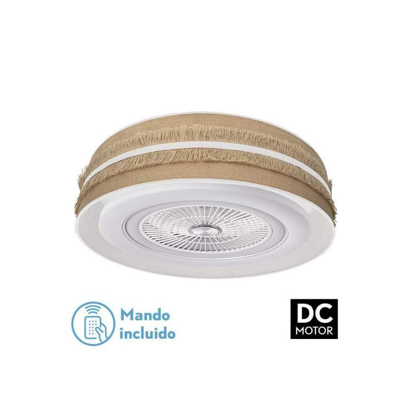 Ventilador de techo led DC Natalia 72w Saco-blanco 70 cm diametro con 5 Aspas - 1