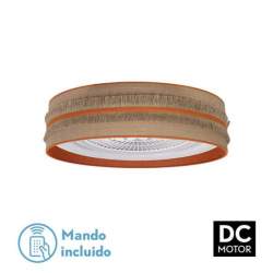 Ventilador de techo led DC Natalia 72w Saco-naranja 60cm diametro con 5 Aspas - 1