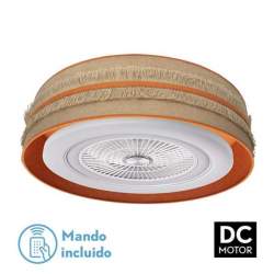 Ventilador de techo led DC Natalia 72w Saco-naranja 70 cm diametro con 5 Aspas - 1