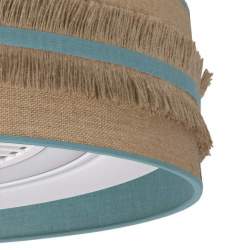 Ventilador de techo led DC Natalia 72w Saco-turquesa 60 cm dianetro con 5 Aspas - 2