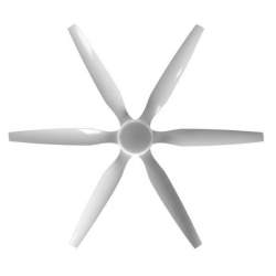 Ventilador de techo led Dc Otto 24w Blanco con 6 Aspas Blancas - 2