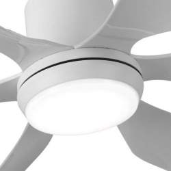 Ventilador de techo led Dc Otto 24w Blanco con 6 Aspas Blancas - 3