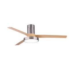 Ventilador de techo led Dc Pax 40w Niquel con 3 Aspas Haya - 2