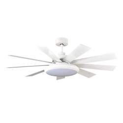 Ventilador de techo led Dc Pireo 36w Blanco con 9 Aspas reversibles Blanca/haya - 3