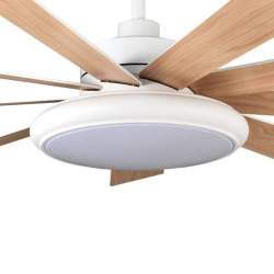 Ventilador de techo led Dc Pireo 36w Blanco con 9 Aspas reversibles Blanca/haya - 4