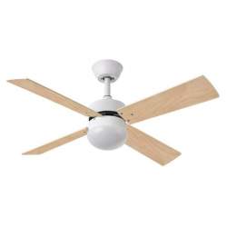 Ventilador de techo Dc Sofia 2 casquillos E27 Blanco con 4 Aspas Reversibles - 2